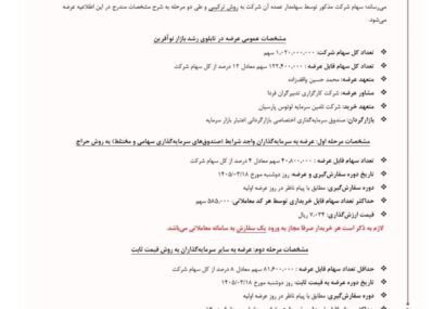 سومین عرضه اولیه سال ۱۴۰۵ با نماد «رهیاب»